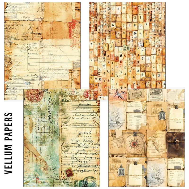 CB Ciao Bella Journey Ahead Craftmix Mixed A5 Paper Pack (8 pcs)