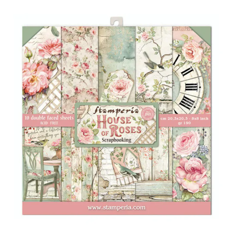 Stamperia – House of Roses 8x8