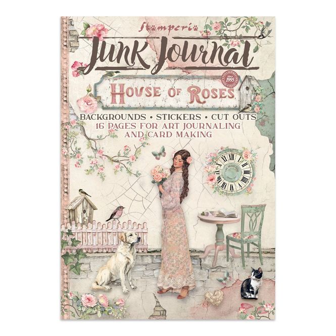 Hovedbilde Stamperia – House of Roses Junk Journal Kit ...