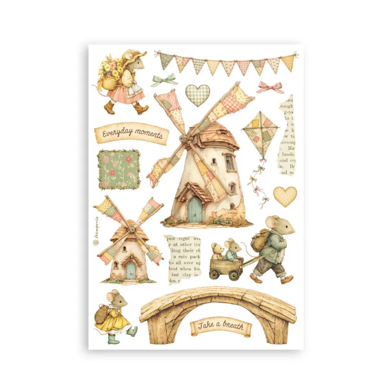 Stamperia – Cozy Family Washi Pad A5 – 8 ark
