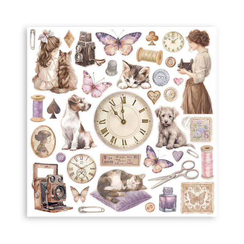Stamperia – Quiet Days 12x12 Inch Paper Pack (10 dobbeltsidige ark)