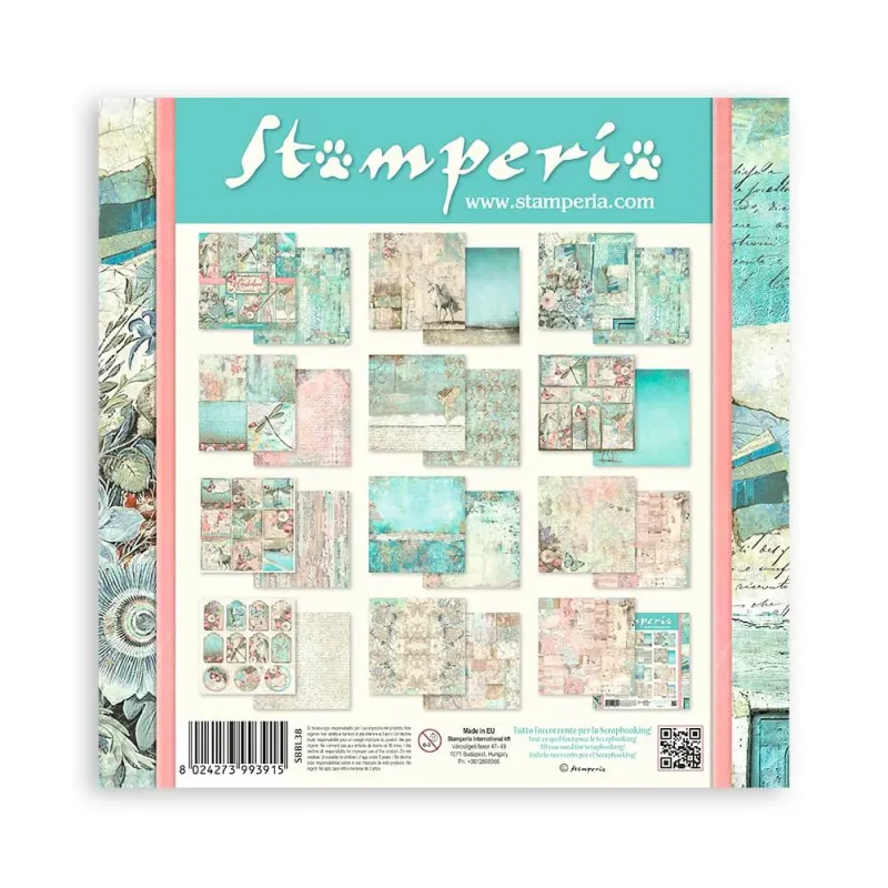 Stamperia Wonderland 12x12 Inch Paper Pack