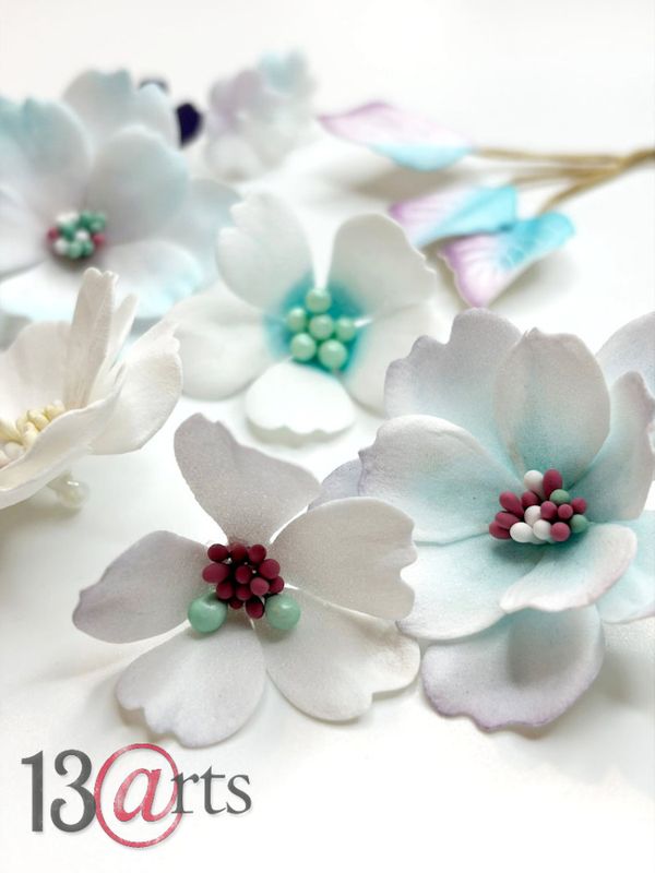 13@rt Foamiran Flowers Tales Of The Sand, Handmade
