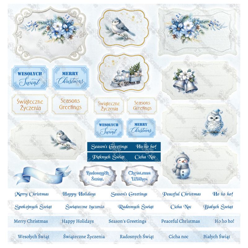 ScrapAndMe – Winter Sparkle 30x30 Paper Pad