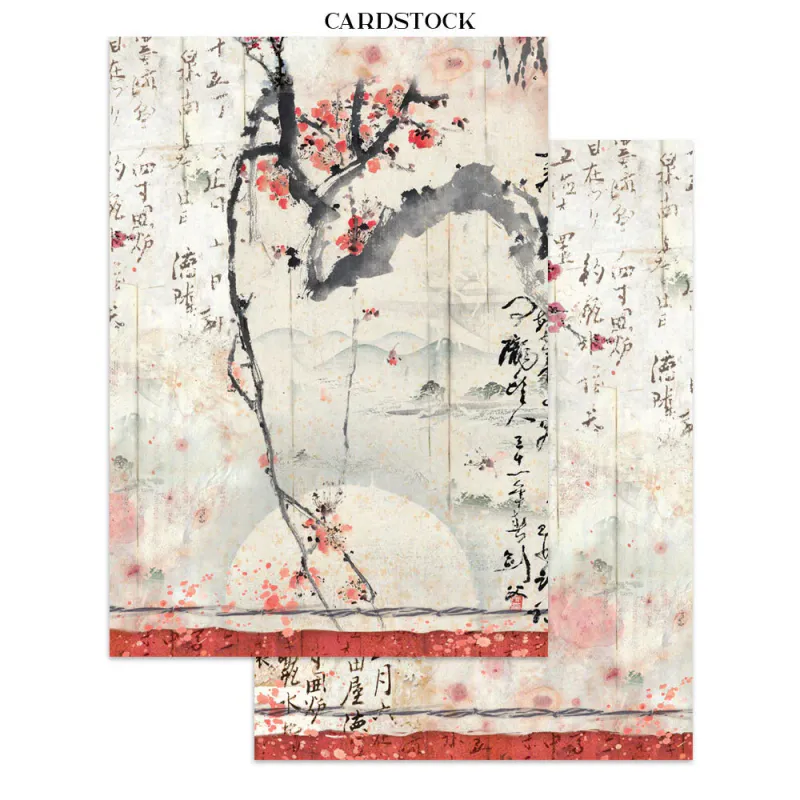 Stamperia – Oriental Garden Junk Journal – Stickers, Backgrounds & Cut Outs