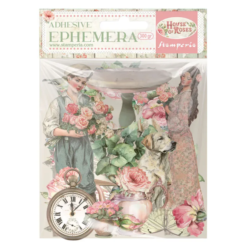 Stamperia House of Roses Ephemera – 46 pcs