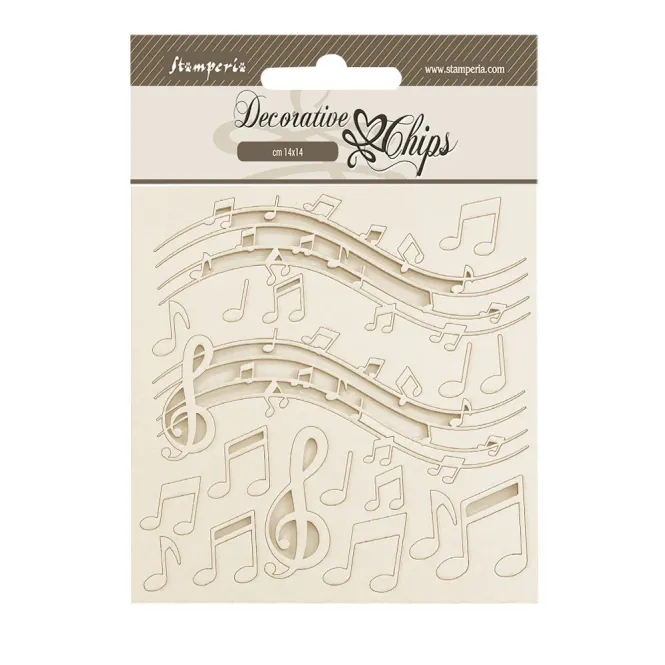 Hovedbilde Stamperia The Nutcracker Music Decorative Chips  ...