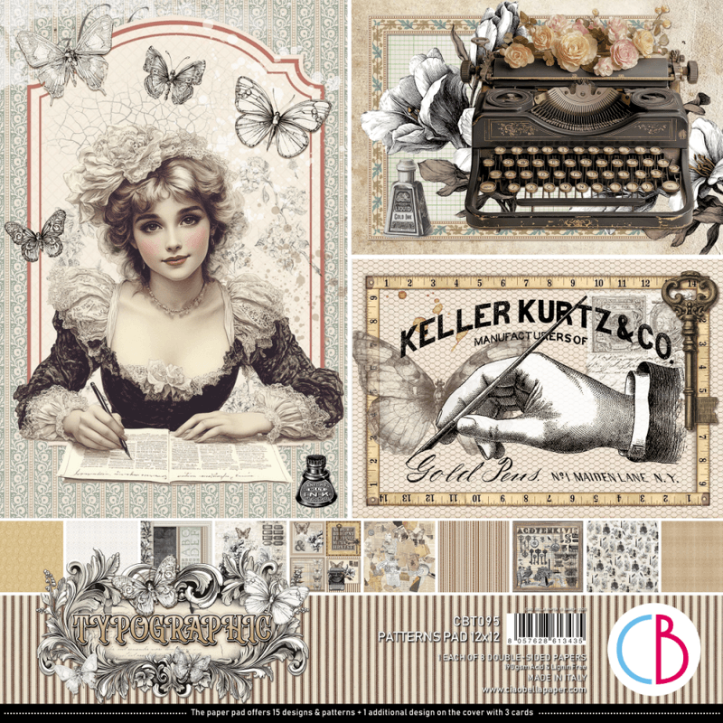 Ciao Bella – Typographic Patterns Pad 12x12