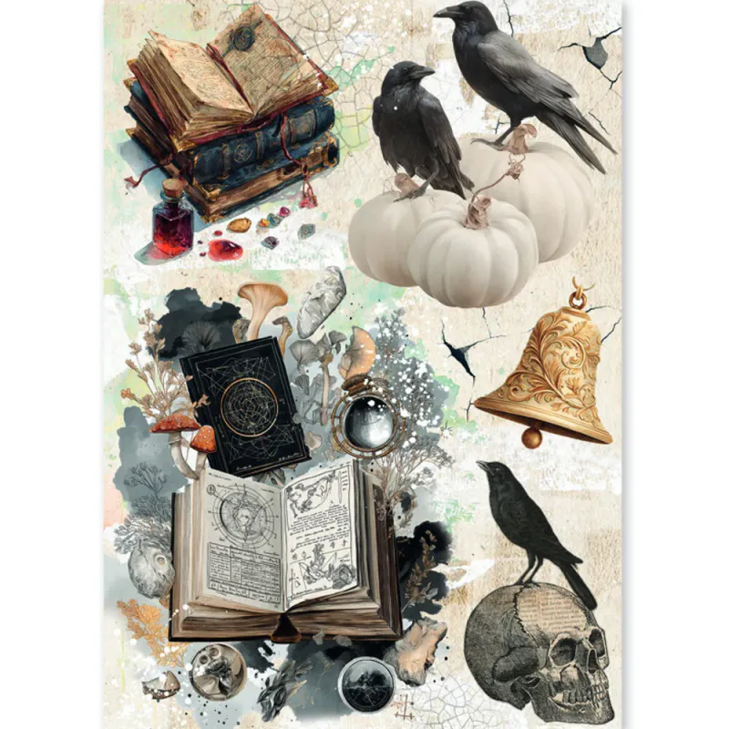 Ciao Bella – The Witch’s Grimoire A5 Mixed Media Rice Paper (8 ark)