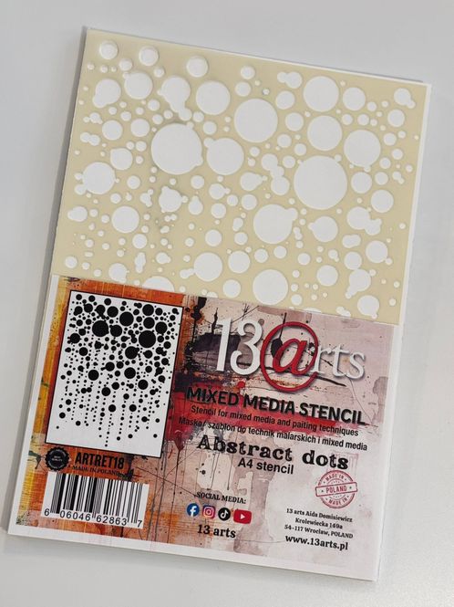 Hovedbilde 13@rt Abstract Dots A4 Stencil