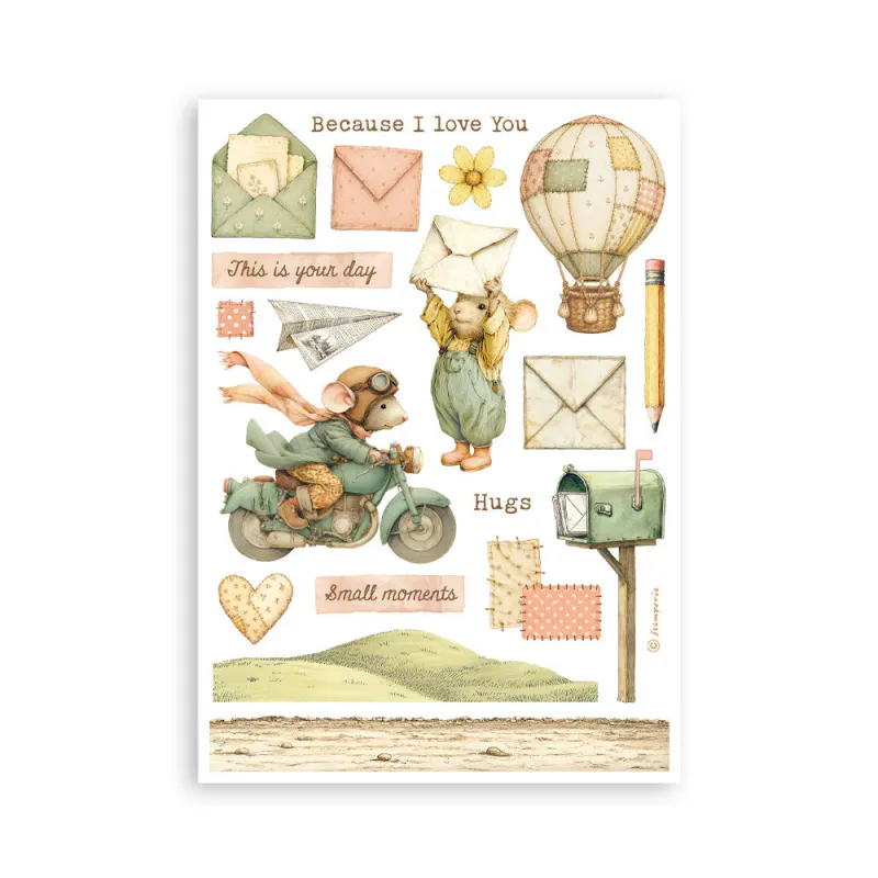 Stamperia – Cozy Family Washi Pad A5 – 8 ark