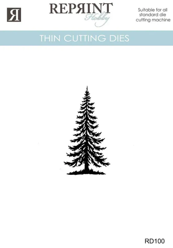 Reprint – Cozy Christmas Dies Pine Tree – 60 x 30 mm