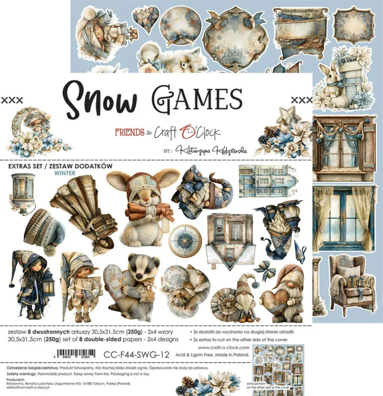 Craft O’Clock Snow Games Extras Set Mix (CC-F44-SWG-13)