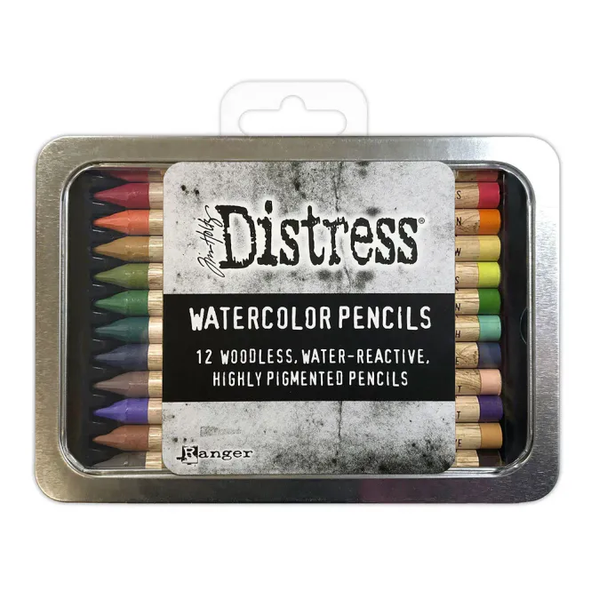 Hovedbilde Tim Holtz Distress akvarellblyanter sett med 4 ...