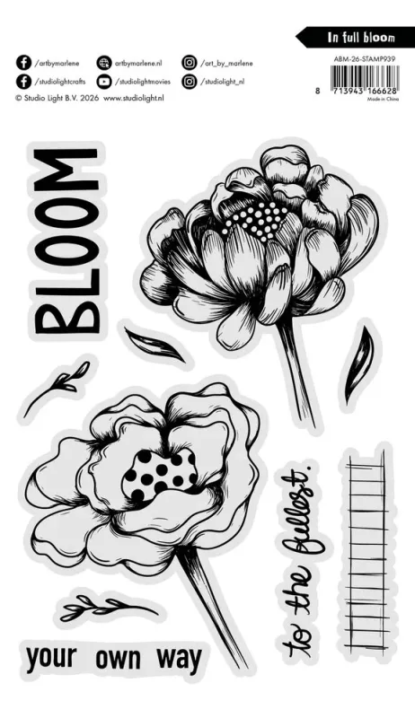Art By Marlene – In Full Bloom Clear Stamp