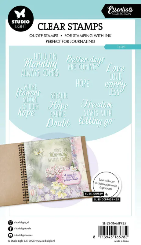 Studio Light Hope Essentials Clear Stamps