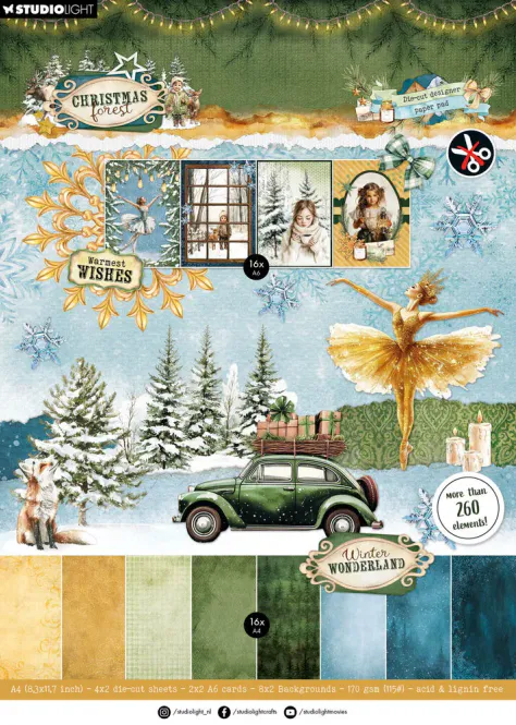 Hovedbilde Studio Light – Christmas Forest A4 Die-Cut ...