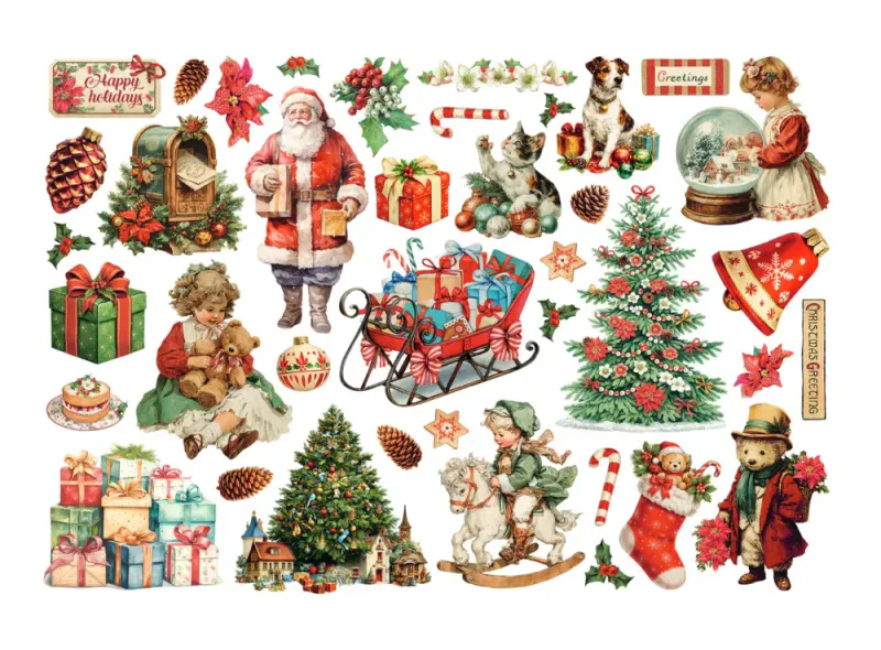Stamperia – Classic Christmas Adhesive Ephemera