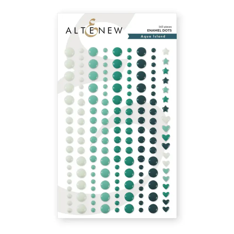 Embellishments – Aqua Island Enamel Dots