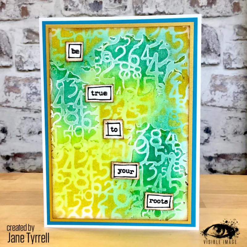 Visible Image - Count Me In 6x6 Inch Stencil