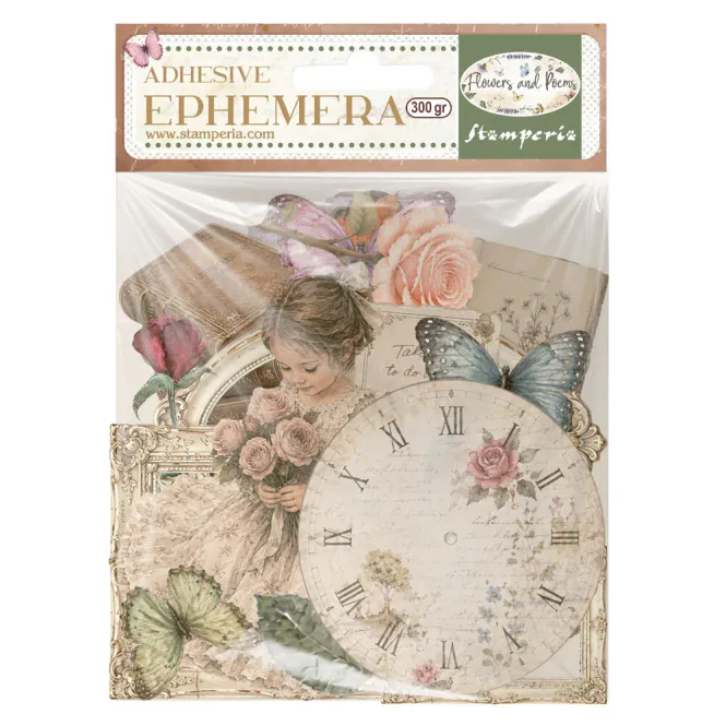 Hovedbilde Stamperia – Flowers and Poems Ephemera
