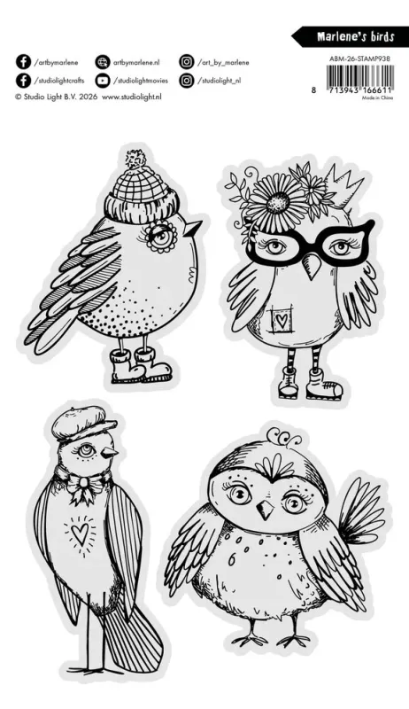 Art By Marlene – Marlene’s Birds Clear Stamps