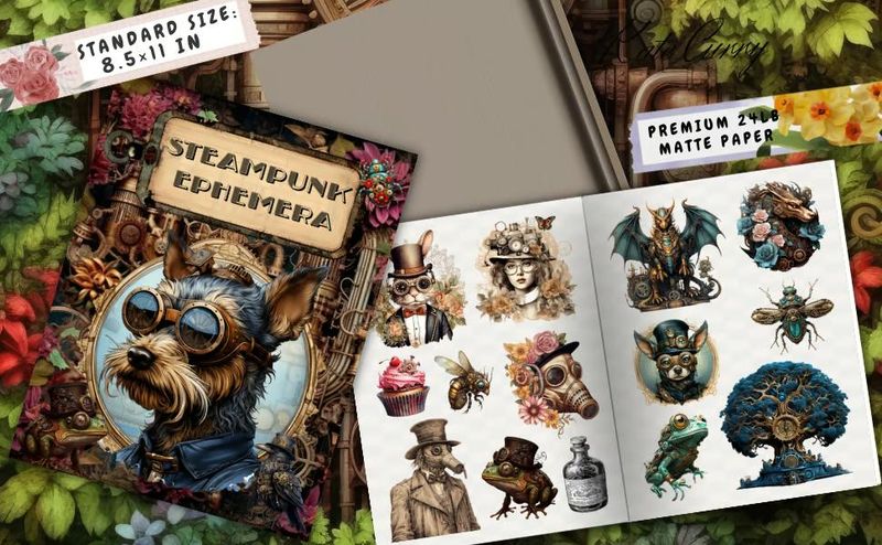 Steampunk Ephemera Book – Kate Curry / Poortoast