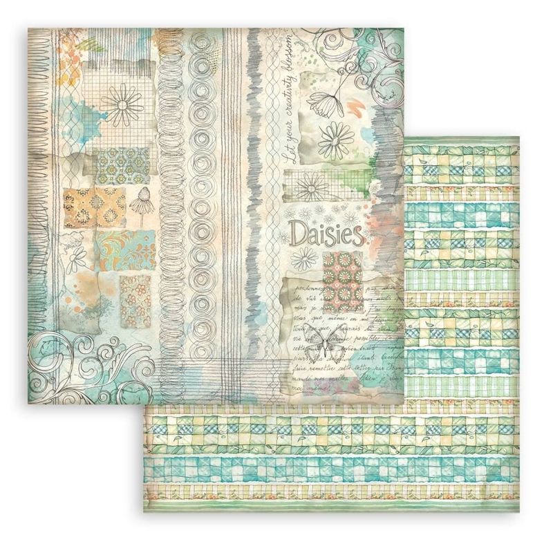 Stamperia Daisy Art Background Paper Pad 12x12
