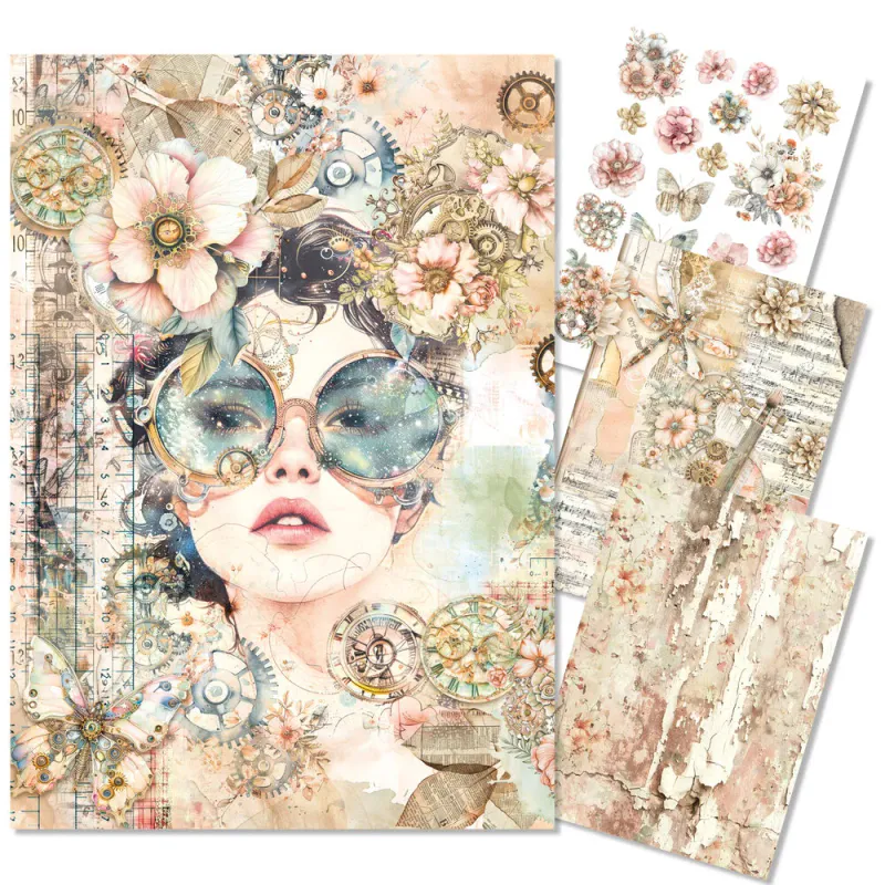 Ciao Bella – Lost in Time A4 Mixed Media Rice Paper
