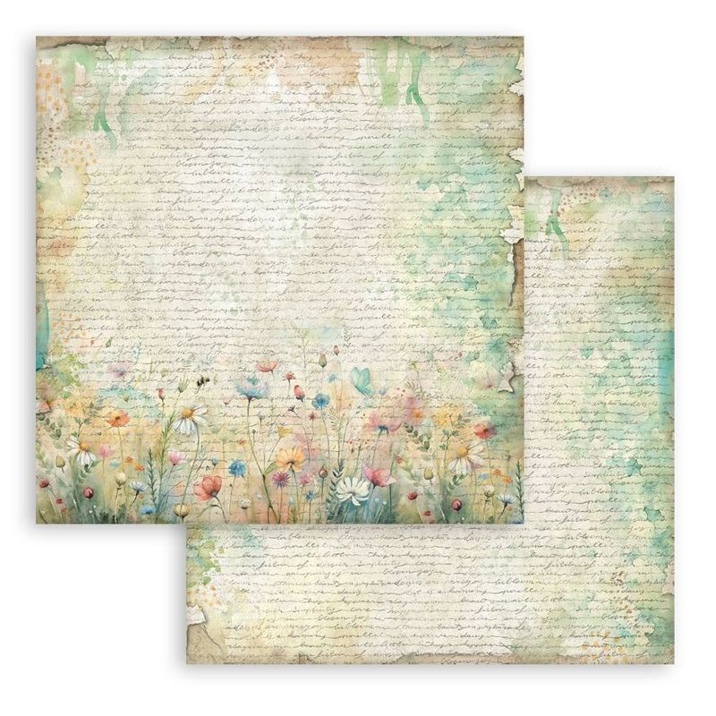 Stamperia Daisy Art Background Paper Pad 12x12