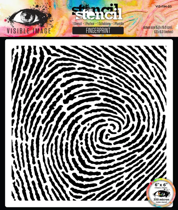 Visible Image – Time To Fly Stensil Fingerprint (6 × 6