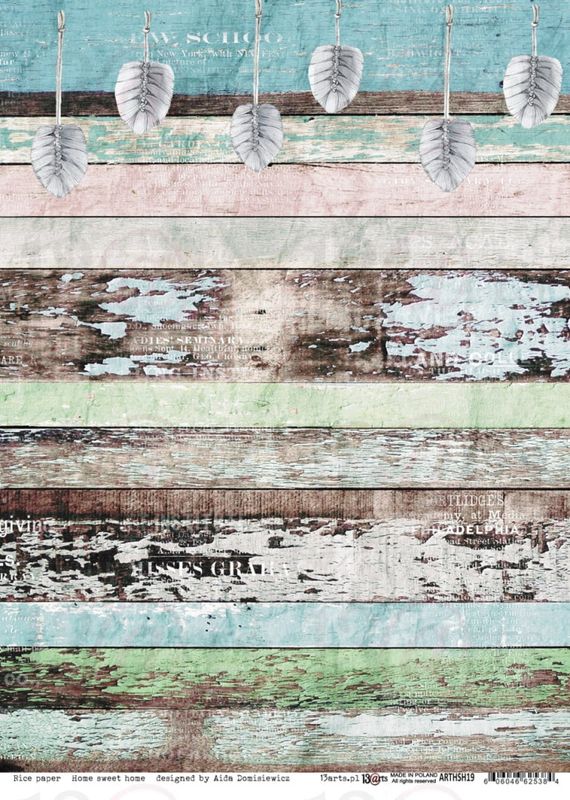13@rt Home Sweet Home A4 Rice Paper