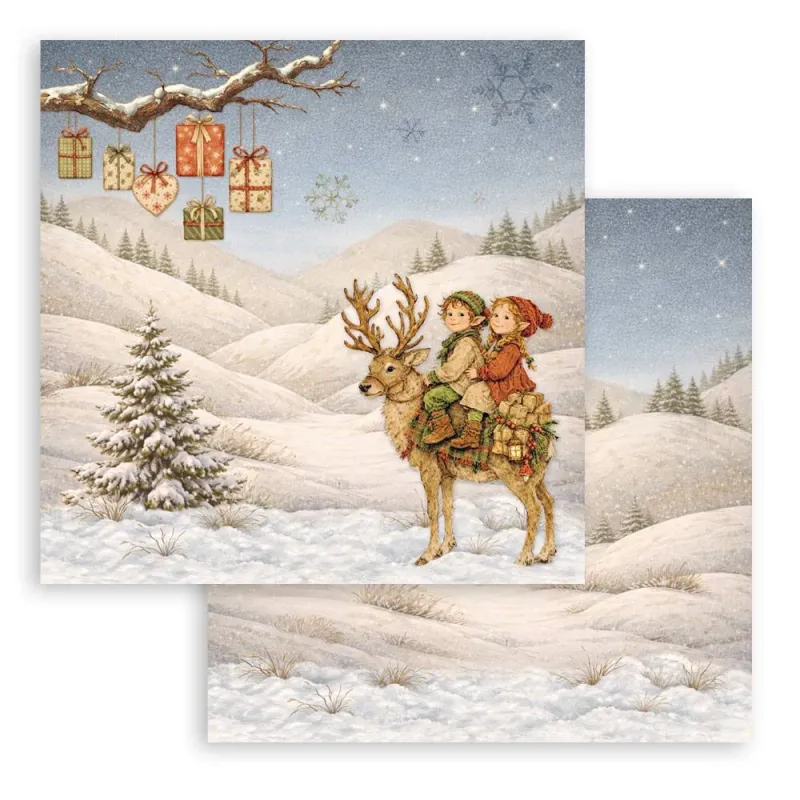 Stamperia Silent Night Paper Pad 8 × 8