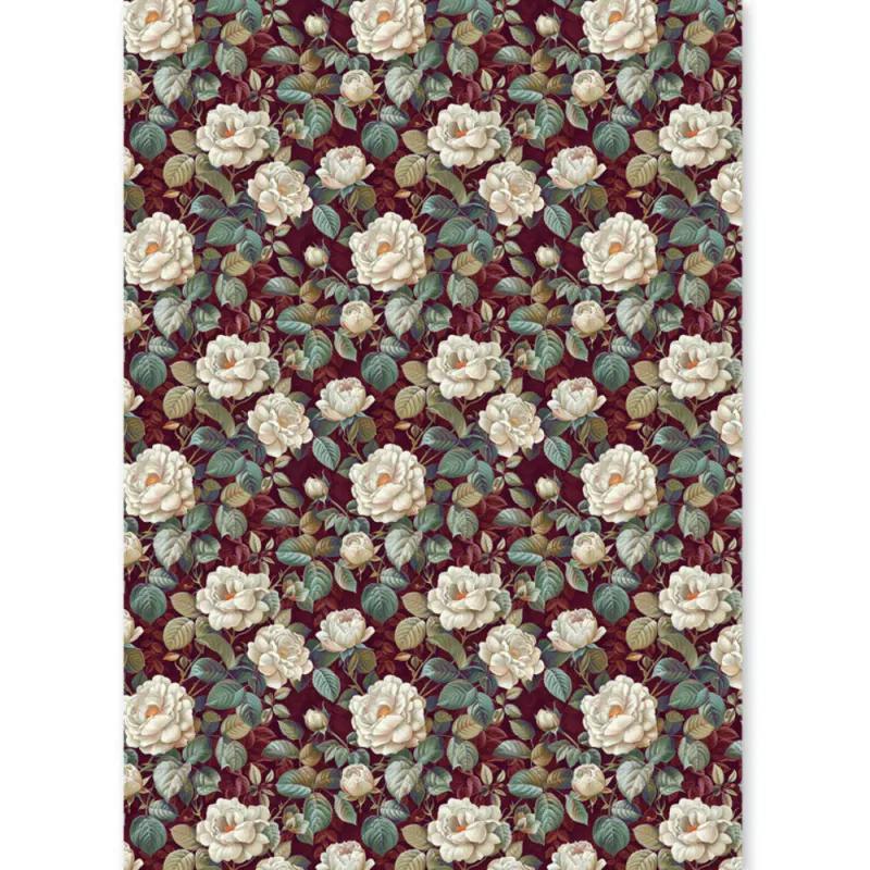 Ciao Bella – Bohemian Burgundy A5 Mixed Media Rice Paper (8 ark)