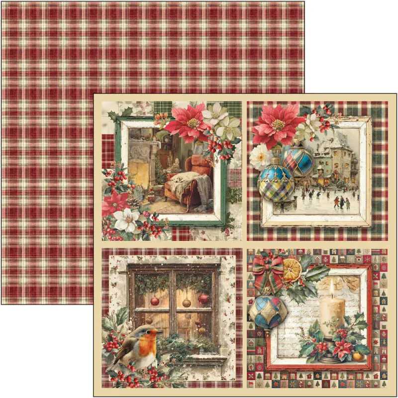 Ciao Bella - Merry & Bright - Paper Pad - 8 x 8