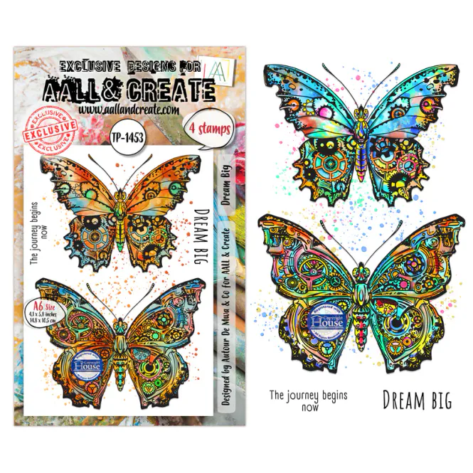 Hovedbilde AALL & Create Dream Big A6 Clear Stamp Set