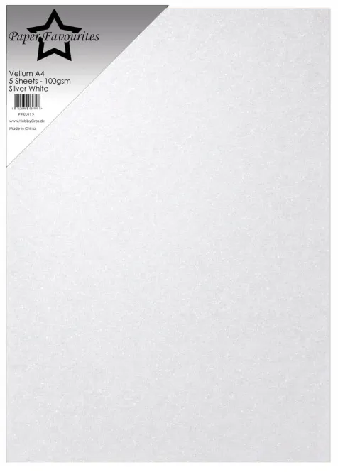Hovedbilde Paper Favourites – Pergament A4 Sølvhvit ...