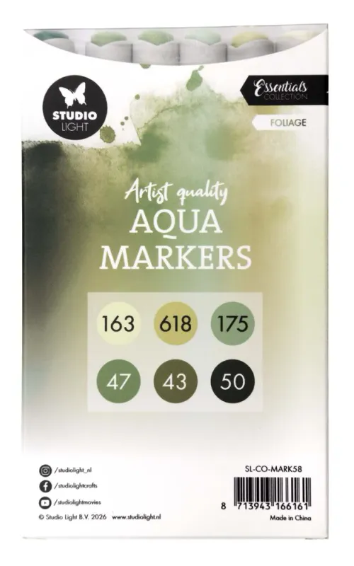 Studio Light – Aqua Markers Foliage (SL-CO-MARK58)