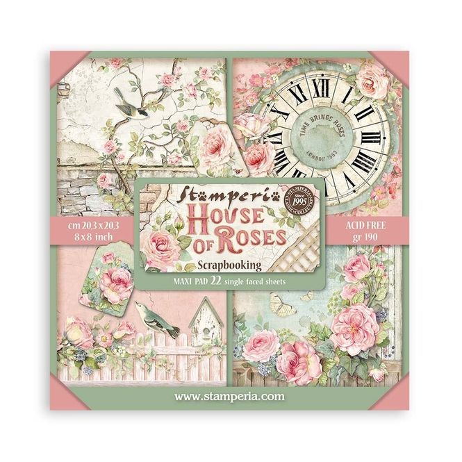 Hovedbilde Stamperia – House of Roses 8x8