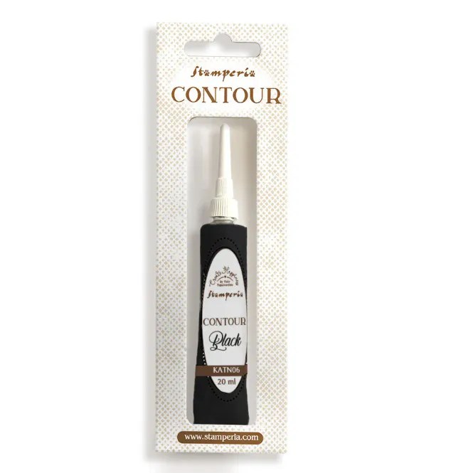Hovedbilde Stamperia Create Happiness Contour Liner Svart 20 ...