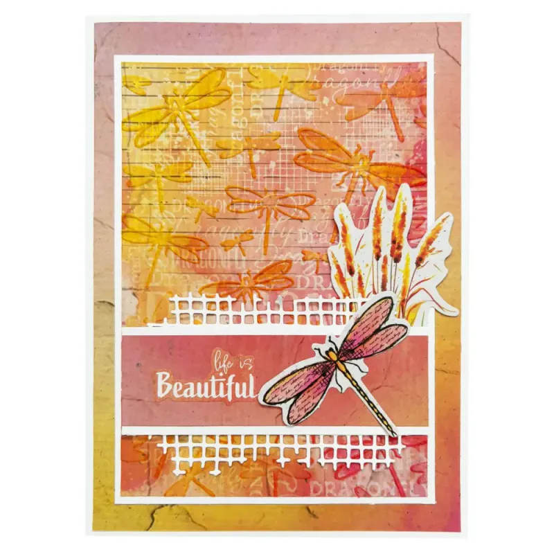 Studio Light – Hazel Eaton Sticker Paper Pad “Sentiments – Dragonfly Dreams” (A6, 20 ark)