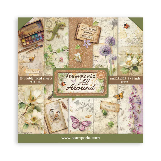 Hovedbilde Stamperia – All Around 8x8 Inch Paper Pack
