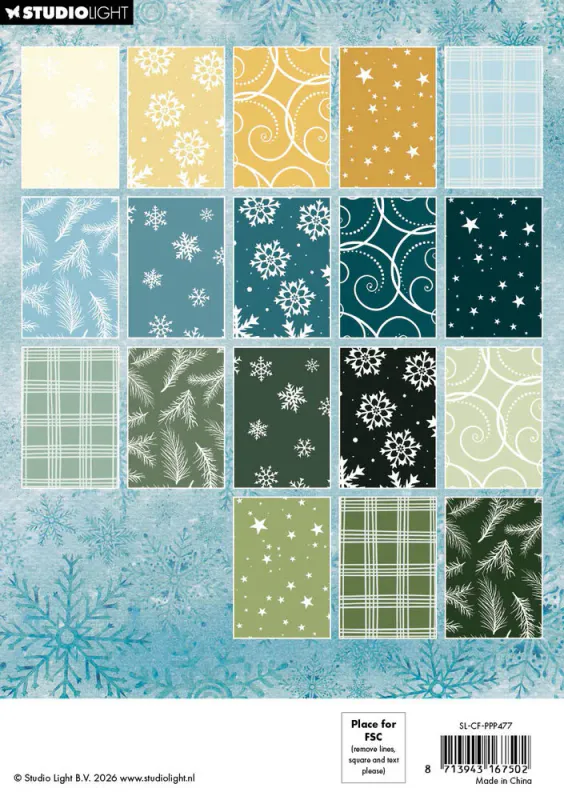Studio Light – Christmas Forest A5 Pattern Paper Pad (SL-CF-PPP477)