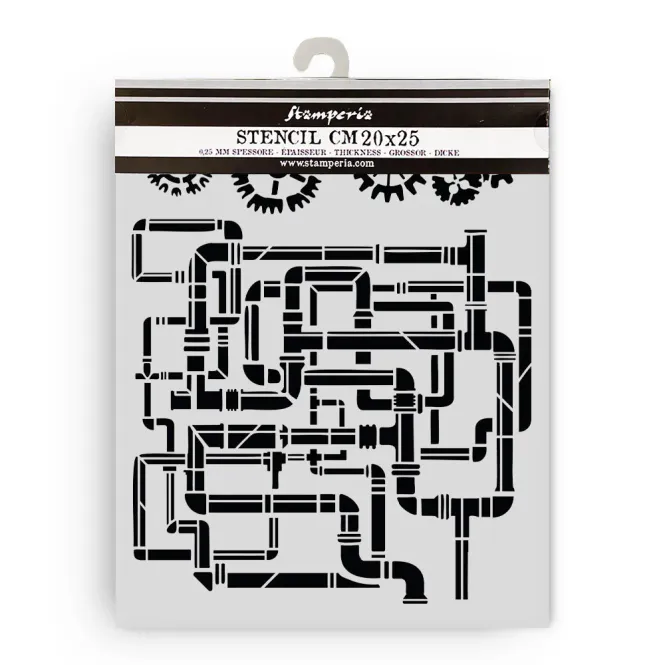 Hovedbilde Stamperia Gardens of Time Thick Stencil – ...
