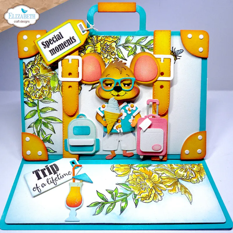 Elizabeth Craft Designs Destination Fun Die – Camera and Suitcase