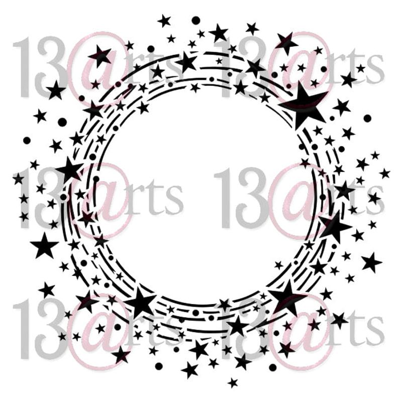 13@rt Circle of Stars, Aurora Collection 6x6