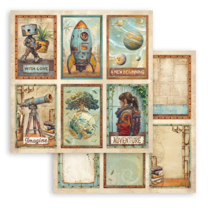 Stamperia A New Beginning Double Face 8x8