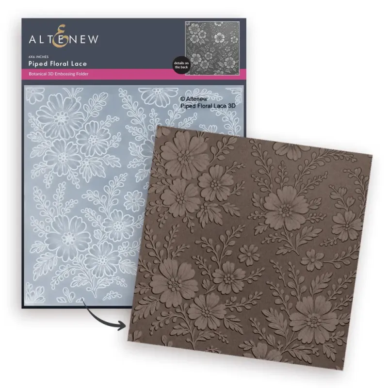 Altenew – Piped Floral Lace 3D Embossing Folder 6