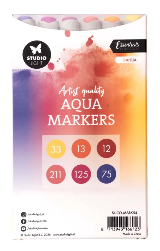 Studio Light – Aqua Markers Dahlia (SL-CO-MARK54)